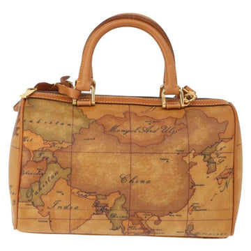 PRIMA CLASSE Mini Boston Bag 2way Beige Gold Auth am9889 - 0