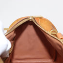 PRIMA CLASSE Mini Boston Bag 2way Beige Gold Auth am9889-21