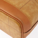 PRIMA CLASSE purse Shoulder Bag Leather PVC Beige Gold Auth am9890-16