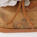 PRIMA CLASSE purse Shoulder Bag Leather PVC Beige Gold Auth am9890-10