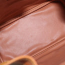 PRIMA CLASSE purse Shoulder Bag Leather PVC Beige Gold Auth am9890-12