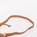 PRIMA CLASSE purse Shoulder Bag Leather PVC Beige Gold Auth am9890-8