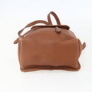 Coach Backpack Leather Brown Gold Auth am9891-5