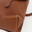 Coach Backpack Leather Brown Gold Auth am9891-10