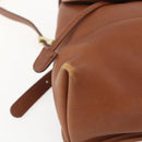 Coach Backpack Leather Brown Gold Auth am9891-15