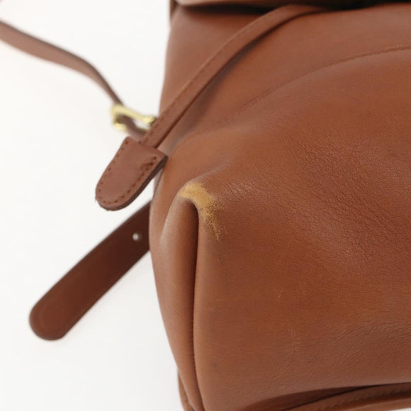 Coach Rucksack Leder Braun Gold Original am9891