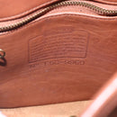 Coach Backpack Leather Brown Gold Auth am9891-12