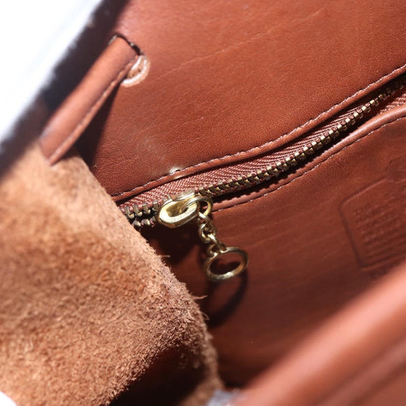 Coach Rucksack Leder Braun Gold Original am9891