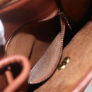 Coach Backpack Leather Brown Gold Auth am9891-21