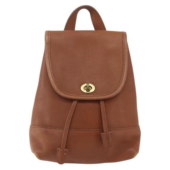 Coach Rucksack Leder Braun Gold Original am9891
