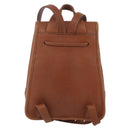 Coach Backpack Leather Brown Gold Auth am9891-2