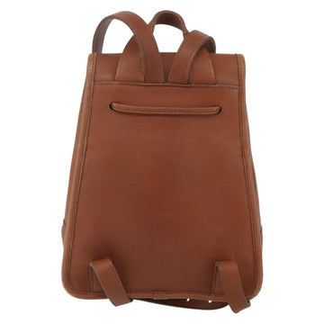 Coach Backpack Leather Brown Gold Auth am9891 - 0