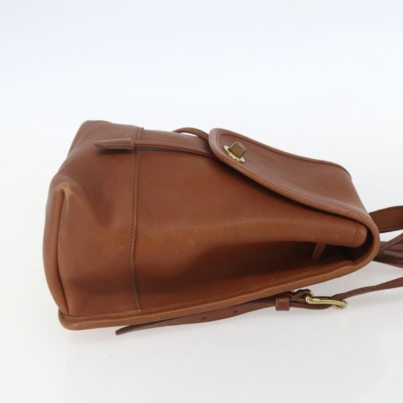 Coach Rucksack Leder Braun Gold Original am9891
