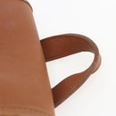 Coach Backpack Leather Brown Gold Auth am9891-14