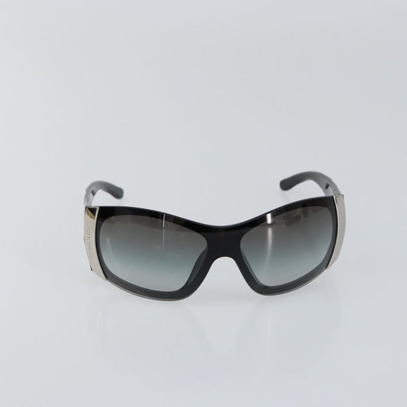 CHANEL Sunglasses plastic Black CC Auth am9892