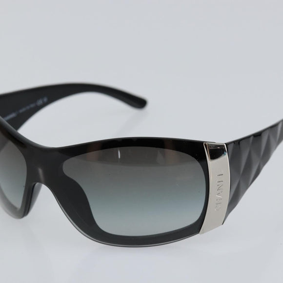 CHANEL Sunglasses plastic Black CC Auth am9892