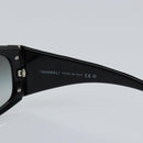 CHANEL Sunglasses plastic Black CC Auth am9892-9