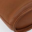 Coach Shoulder Bag Leather Brown Gold Auth am9893-11
