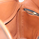 Coach Shoulder Bag Leather Brown Gold Auth am9893-19