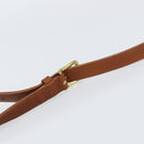 Coach Shoulder Bag Leather Brown Gold Auth am9893-8