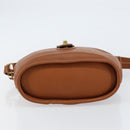 Coach Shoulder Bag Leather Brown Gold Auth am9893-9