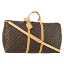 LOUIS VUITTON Monogram Keepall Bandouliere 60 Boston Bag M41412 LV Auth am9895V-1