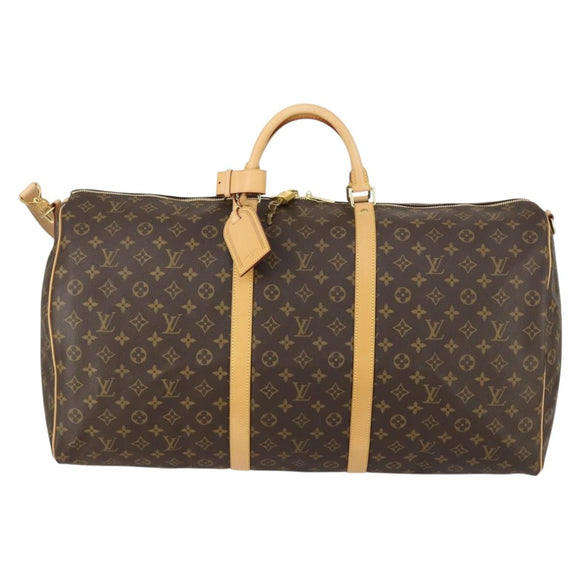 LOUIS VUITTON Monogram Keepall Bandouliere 60 Boston Bag M41412 LV Auth am9895V