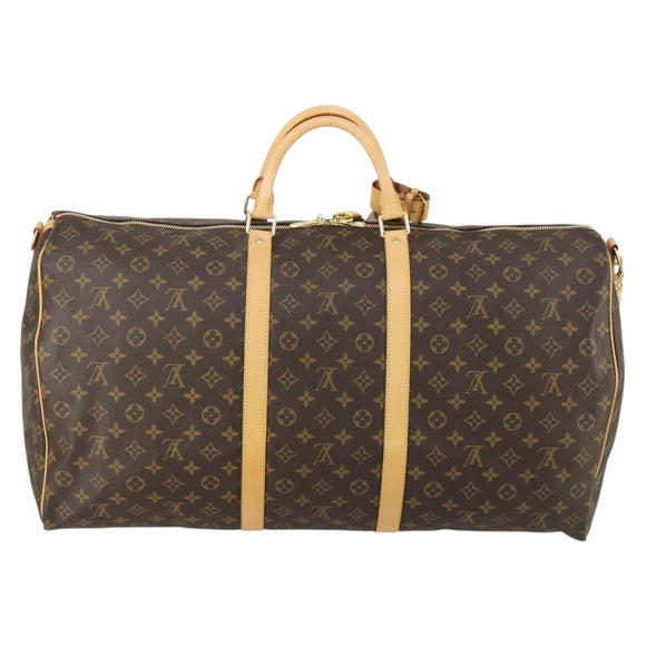 LOUIS VUITTON Monogram Keepall Bandouliere 60 Boston Bag M41412 LV Auth am9895V