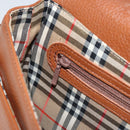 Burberrys Shoulder Bag Leather Gold Brown Auth am9896-19