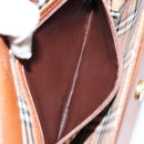 Burberrys Shoulder Bag Leather Gold Brown Auth am9896-20