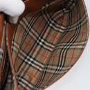 Burberrys Shoulder Bag Leather Gold Brown Auth am9896-21