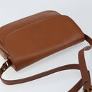 Burberrys Shoulder Bag Leather Gold Brown Auth am9896-6