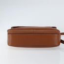 Burberrys Shoulder Bag Leather Gold Brown Auth am9896-9