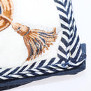 FENDI 2 Pieces Set Scarf Cotton Navy Bordeaux Auth am9897-11