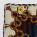 FENDI 2 Pieces Set Scarf Cotton Navy Bordeaux Auth am9897-2