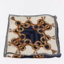 FENDI 2 Pieces Set Scarf Cotton Navy Bordeaux Auth am9897-6