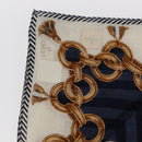 FENDI 2 Pieces Set Scarf Cotton Navy Bordeaux Auth am9897-7