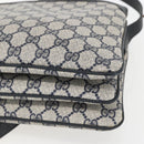 GUCCI GG Supreme Sherry Line Shoulder Bag PVC Red Navy 41 02 013 Auth am9899-15