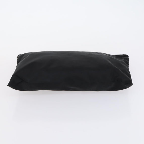 PRADA Carry Case Cover Set Nylon Black Silver Auth am9905