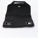 PRADA Carry Case Cover Set Nylon Black Silver Auth am9905-7