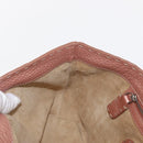 FENDI selleria Mini Tote Bag Leather Beige Silver Auth am9906-18