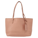 FENDI selleria Mini Tote Bag Leather Beige Silver Auth am9906-2