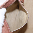 FENDI selleria Mini Tote Bag Leather Beige Silver Auth am9906-20