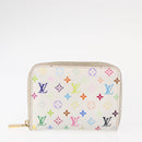 LOUIS VUITTON Zippy Coin Purse Multicles 4 Coin Purse 2 Set White Auth am9908-2
