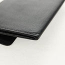 CHANEL Wallet Calf Skin Black Gold CC Auth am9909V-10