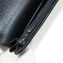 CHANEL Wallet Calf Skin Black Gold CC Auth am9909V-16