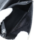 CHANEL Wallet Calf Skin Black Gold CC Auth am9909V-18