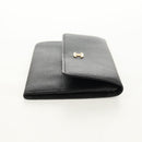 CHANEL Wallet Calf Skin Black Gold CC Auth am9909V-5