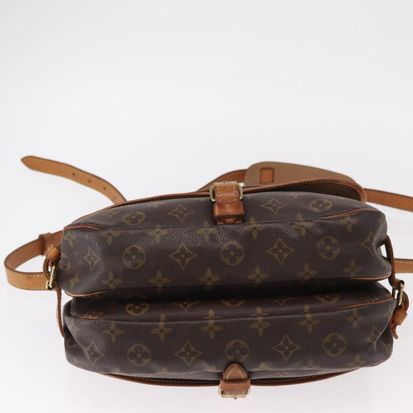 LOUIS VUITTON Monogram Saumur 30 Shoulder Bag M42256 LV Auth am9911