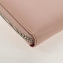 Salvatore Ferragamo Vala Long Wallet Leather Pink Silver Auth am9912V-16